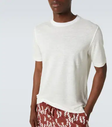 Zegna Linen T-shirt | Thumbnail 5 Zegna Linen T-shirt | Thumbnail 5