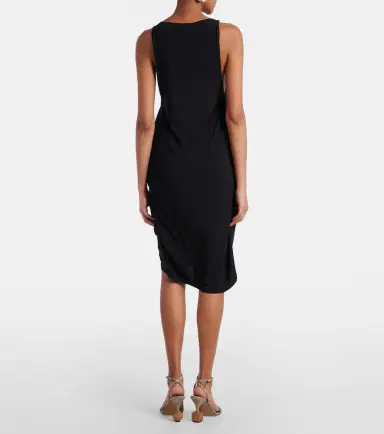 Jacquemus Peplo draped jersey midi dress | Thumbnail 2