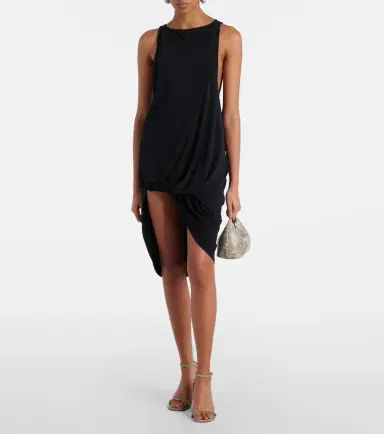 Jacquemus Peplo draped jersey midi dress | Thumbnail 3