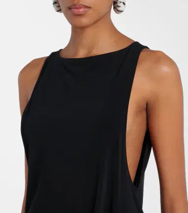 Jacquemus Peplo draped jersey midi dress | Thumbnail 5