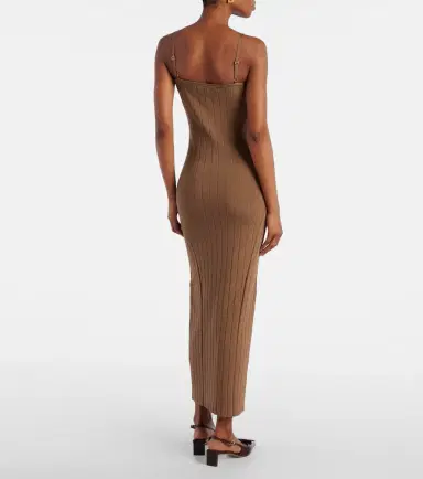 Jacquemus Sierra ribbed-knit midi dress | Thumbnail 5