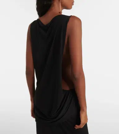 Jacquemus Peplo draped jersey maxi dress | Thumbnail 6