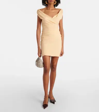 Jacquemus Rita ruched minidress | Thumbnail 4
