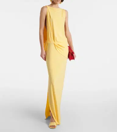 Jacquemus Peplo jersey maxi dress | Thumbnail 2