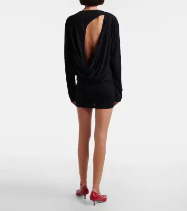 Jacquemus Croisière draped jersey minidress | Thumbnail 4