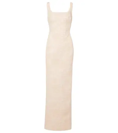 Jacquemus De-Nîmes croc-effect cotton maxi dress | Thumbnail 1