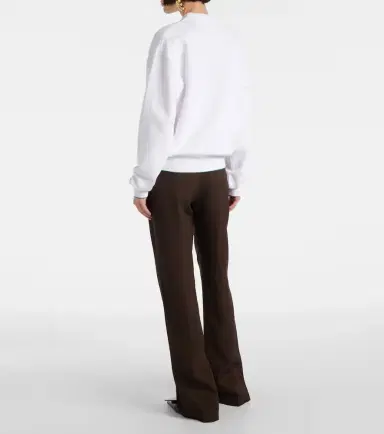Jacquemus Vince embroidered cotton-blend sweatshirt | Thumbnail 2