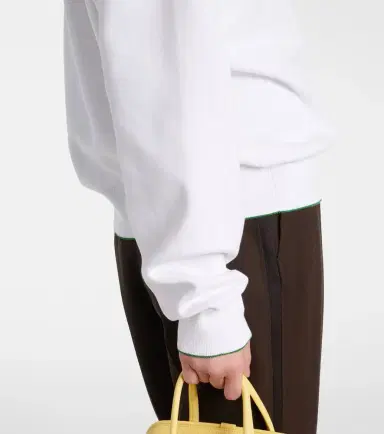 Jacquemus Vince embroidered cotton-blend sweatshirt | Thumbnail 5