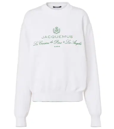 Jacquemus Vince embroidered cotton-blend sweatshirt | Thumbnail 1