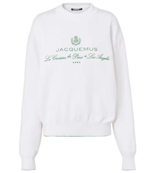 Jacquemus Vince embroidered cotton-blend sweatshirt