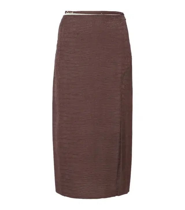 Jacquemus Notte satin midi skirt