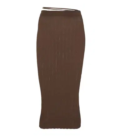 Jacquemus Pralu ribbed-knit midi skirt | Thumbnail 1