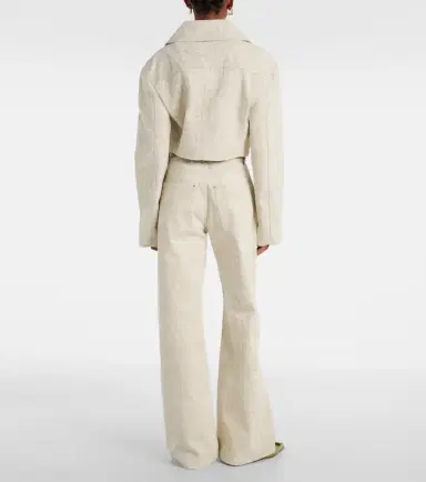 Jacquemus Marino De-Nîmes croc-effect denim jacket | Thumbnail 2