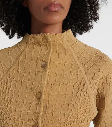 Jacquemus Scala croc-effect cardigan | Thumbnail 5