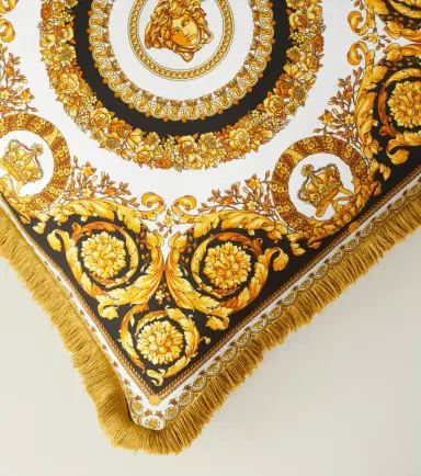 Versace Home Crete De Fleur silk cushion | Thumbnail 3