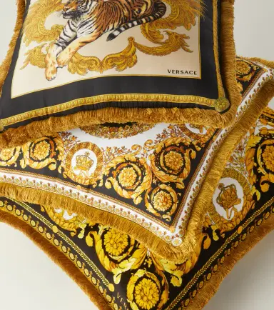 Versace Home Crete De Fleur silk cushion | Thumbnail 4