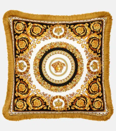Versace Home Crete De Fleur silk cushion | Thumbnail 5