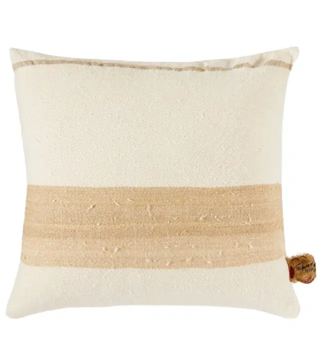 The House of Lyria Chlore silk and linen-blend cushion