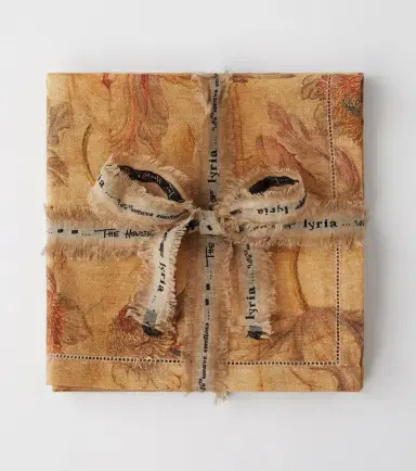 The House of Lyria Otus set of 2 printed linen napkins | Thumbnail 3