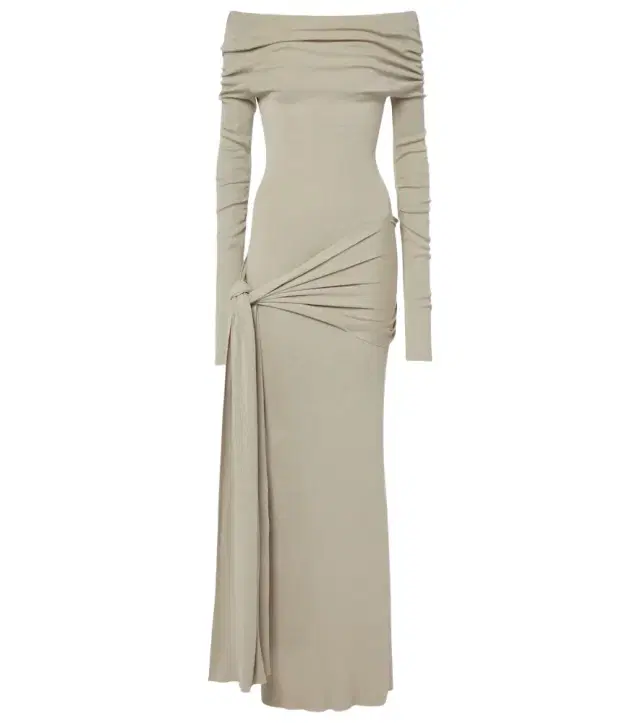 Aya Muse Kora off-shoulder silk-blend maxi dress