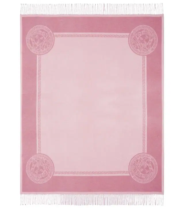 Versace Home Barocco jacquard silk and cashmere blanket