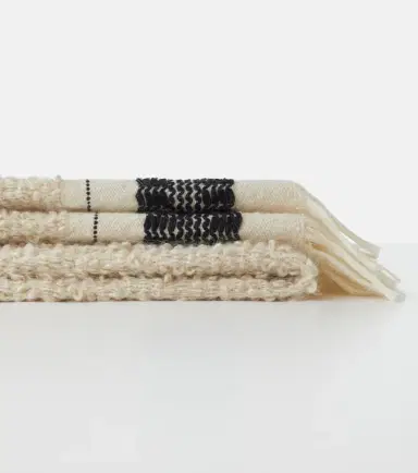 The House of Lyria Cicatrice fringed wool-blend blanket | Thumbnail 3