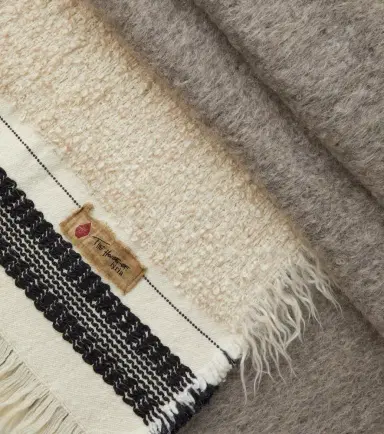 The House of Lyria Cicatrice fringed wool-blend blanket | Thumbnail 6