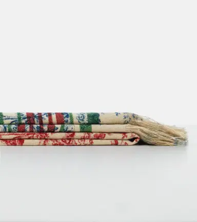 The House of Lyria Zacinto linen twill jacquard throw | Thumbnail 2