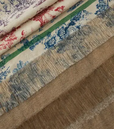 The House of Lyria Zacinto linen twill jacquard throw | Thumbnail 3