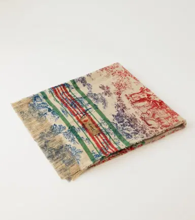 The House of Lyria Zacinto linen twill jacquard throw | Thumbnail 4