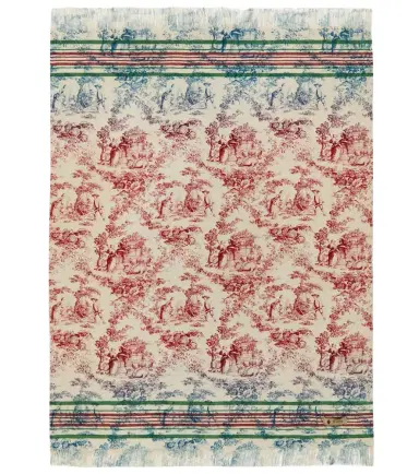The House of Lyria Zacinto linen twill jacquard throw | Thumbnail 1