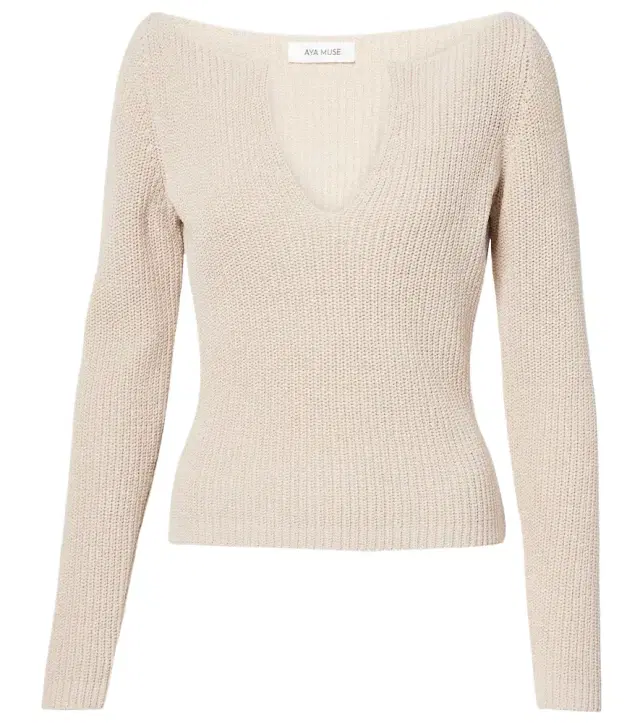 Aya Muse Caeli cotton-blend top