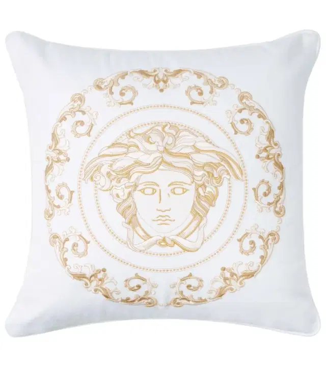 Versace Home Medusa Gala embroidered cushion