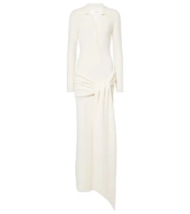 Aya Muse Saros draped cotton-blend maxi dress