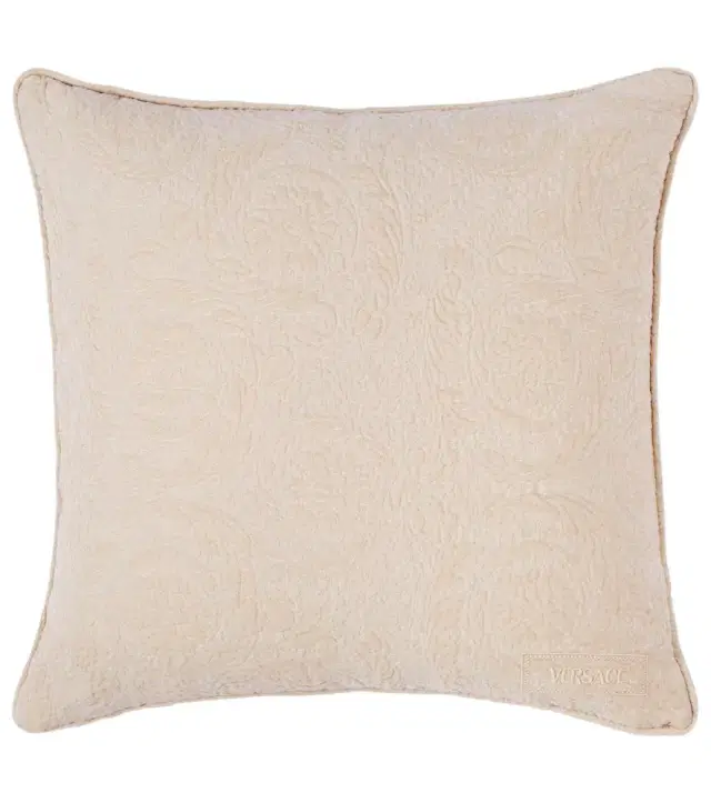 Versace Home Barocco embroidered cotton-blend cushion