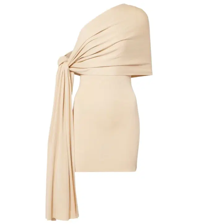 Aya Muse Chara one-shoulder silk-blend minidress