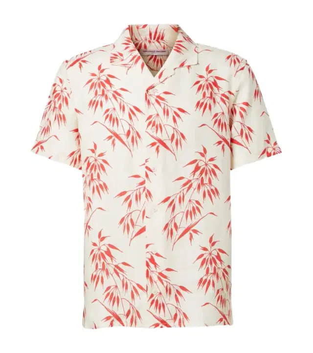 Orlebar Brown Hibbert printed linen shirt
