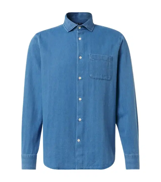 Emilio herringbone denim shirt