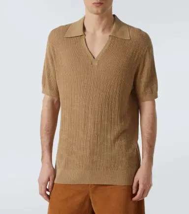 Frescobol Carioca Joaquim cotton-blend polo sweater | Thumbnail 4