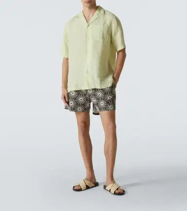 Frescobol Carioca Angelo linen bowling shirt | Thumbnail 2