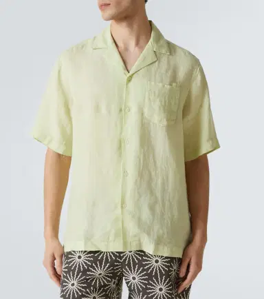 Frescobol Carioca Angelo linen bowling shirt | Thumbnail 3
