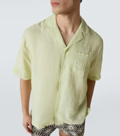 Frescobol Carioca Angelo linen bowling shirt | Thumbnail 4
