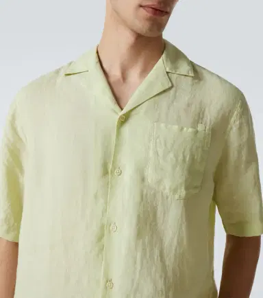 Frescobol Carioca Angelo linen bowling shirt | Thumbnail 5