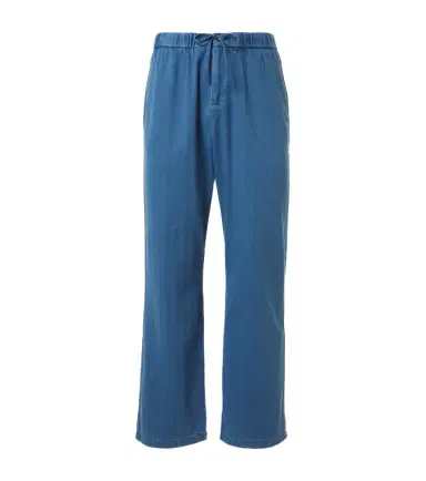 Frescobol Carioca Rocha herringbone cotton twill wide-leg pants | Thumbnail 1