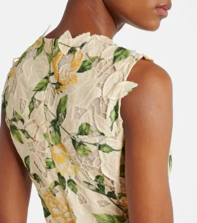 Oscar de la Renta Printed midi dress | Thumbnail 3 Oscar de la Renta Printed midi dress | Thumbnail 3