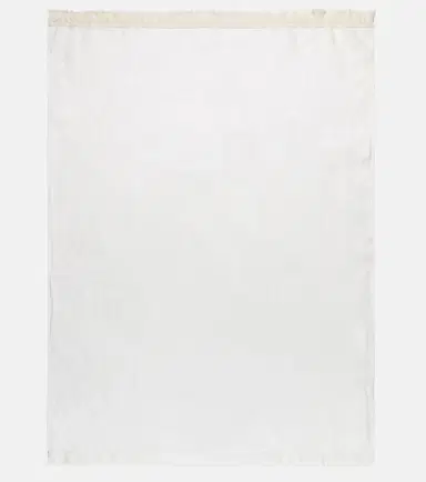 Once Milano Fringed linen bath sheet | Thumbnail 3