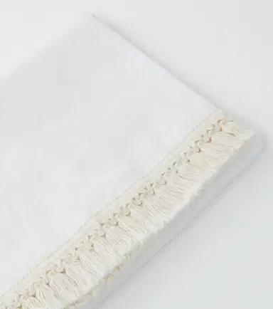 Once Milano Fringed linen bath sheet | Thumbnail 5