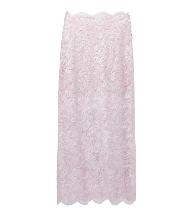 Rabanne Floral lace midi skirt