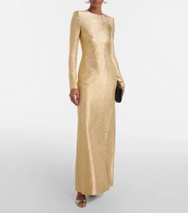 Oscar de la Renta Lamé gown | Thumbnail 2 Oscar de la Renta Lamé gown | Thumbnail 2