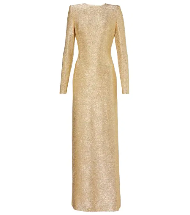 Oscar de la Renta Lamé gown
